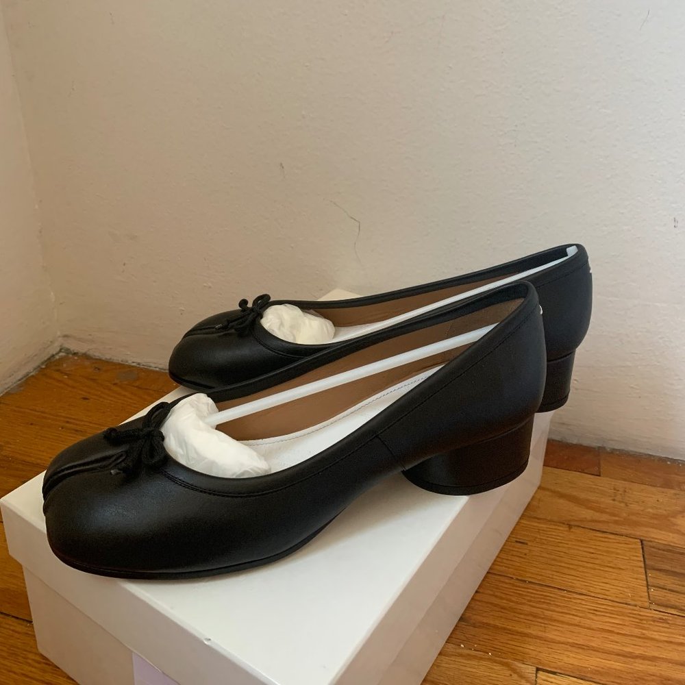 **BRAND NEW** Black Tabi Ballerina Heels